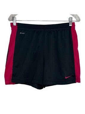 Nike Dri-Fit Womens Athletic Shorts Gray Pink Size Medium